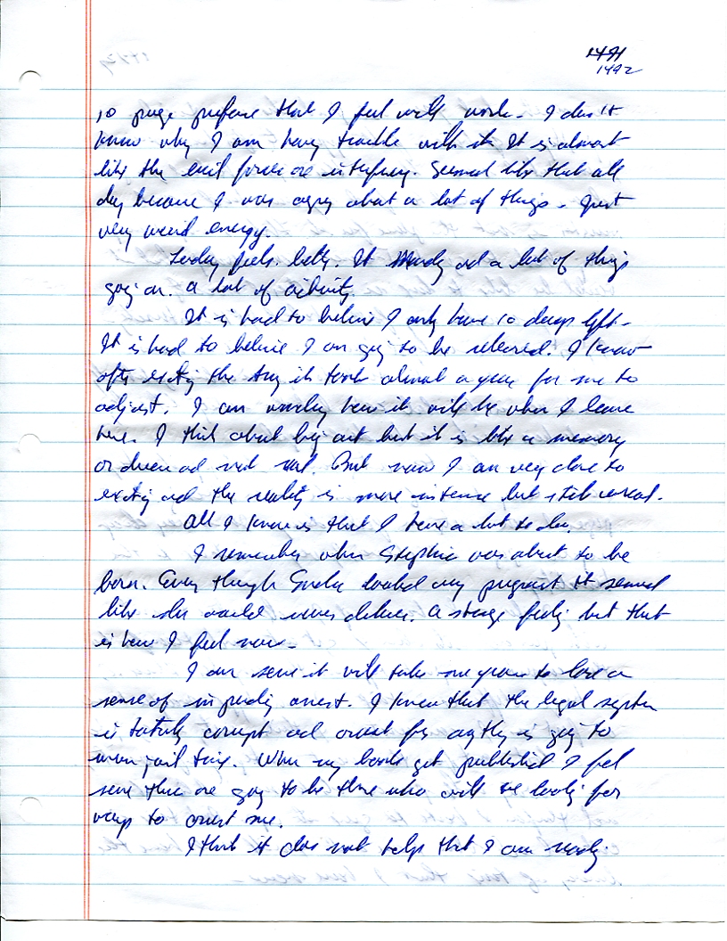 Dr John WorldPeace 2008 Prison Journal